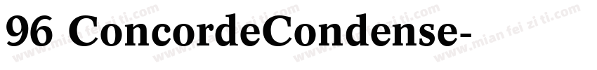 96 ConcordeCondense字体转换